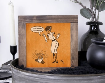 Halloween Art, Halloween Art Print, Halloween Artwork, Retro Halloween Print, Spooky Art, Halloween Decor, Retro Comic Art, Vintage Art