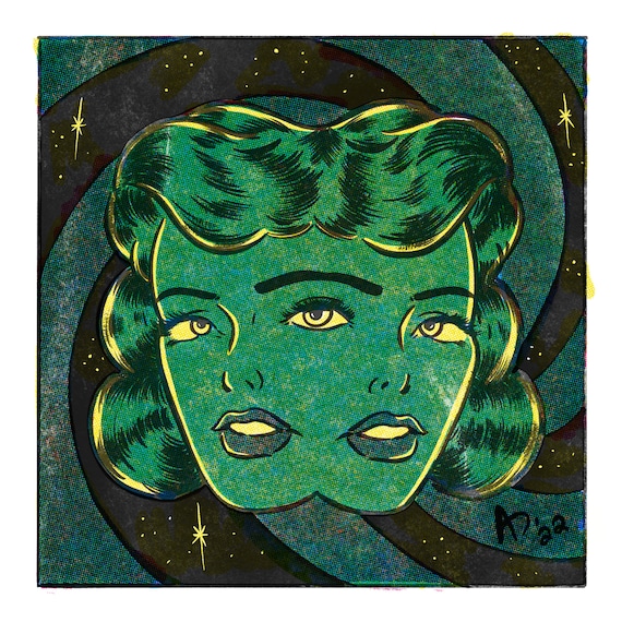 Retro Art Print Retro Art Decor Vintage Comic Art Pop Art Etsy