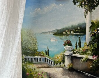 Olio su tela originale (40x30 cm) - Pittura paesaggistica Italiana - Decorazioni per la casa