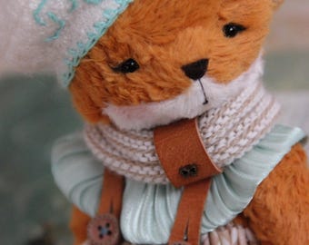 Artista zorrita de peluche Sylvie - Zorrita de peluche OOAK - Osito de peluche coleccionable