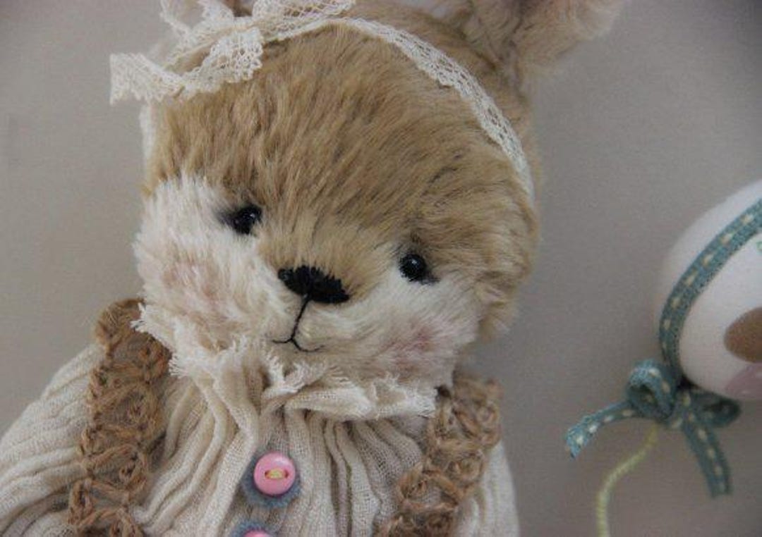 Artist Teddy Bunny Rabbit April Collectible Toy OOAK Teddy - Etsy