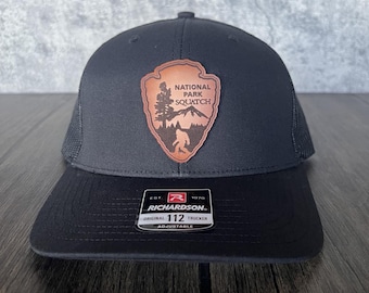 National Forest Squatch Hat - Outdoor Hat, Gift for Him, Richardson 112, Big foot Hat