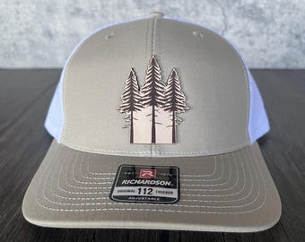 Forest Trees Hat - Outdoor Hat, Gift for Him, Richardson 112