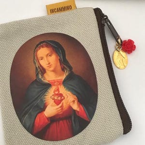 Rosenkranzbeutel, religiöser Schmuckbeutel, Rosenkranz-Geschenkbeutel, Rosenkranz-Schmuckaufbewahrung