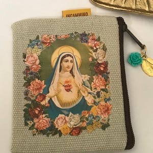 Rosenkranzbeutel, religiöser Schmuckbeutel, Rosenkranz-Geschenkbeutel, Rosenkranz-Aufbewahrungsbeutel