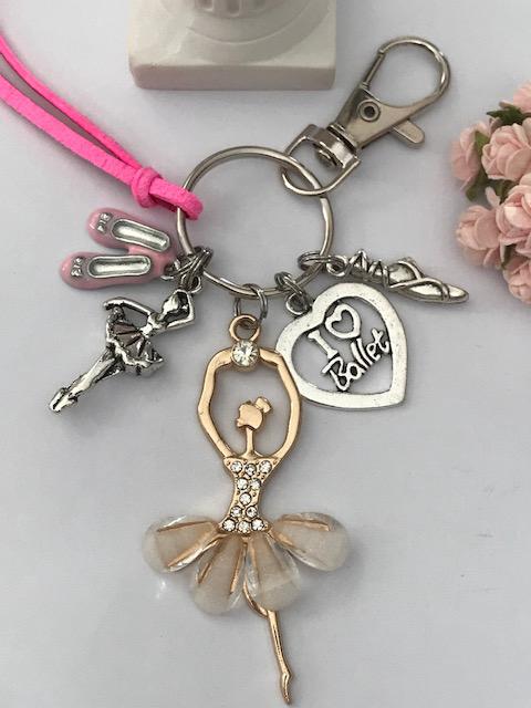 Porte-clés Danseuse Ballerine En Argent - Marque Onwomania, Neuf Avec étiquettes