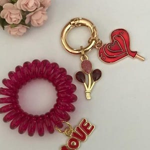 Chaveiro de amor do Dia dos Namorados, pingente de coração de amor do Dia dos Namorados, presente para o Dia dos Namorados, pingente de amor do coração, presente para o amor do Dia dos Namorados