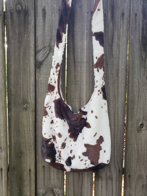 Minky Cow Print Crossbody Hobo Bag Cow Print Bag Cow Print Slouch Bag Soft Minky Cow Hobo Bag Boho Bag Crossbody Hobo Crossbody Bags Etsy Ireland