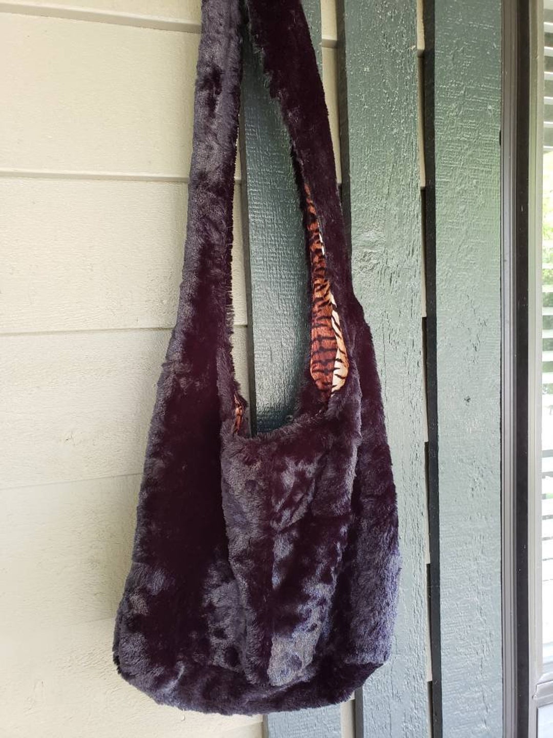 Faux Fur Hobo Bag Faux Rabbit Fur Crossbody Hobo Bag Faux Fur Bags Faux Fur Handbag Black Faux Fur Sling Bag Boho Bag Crossbody Bags Etsy