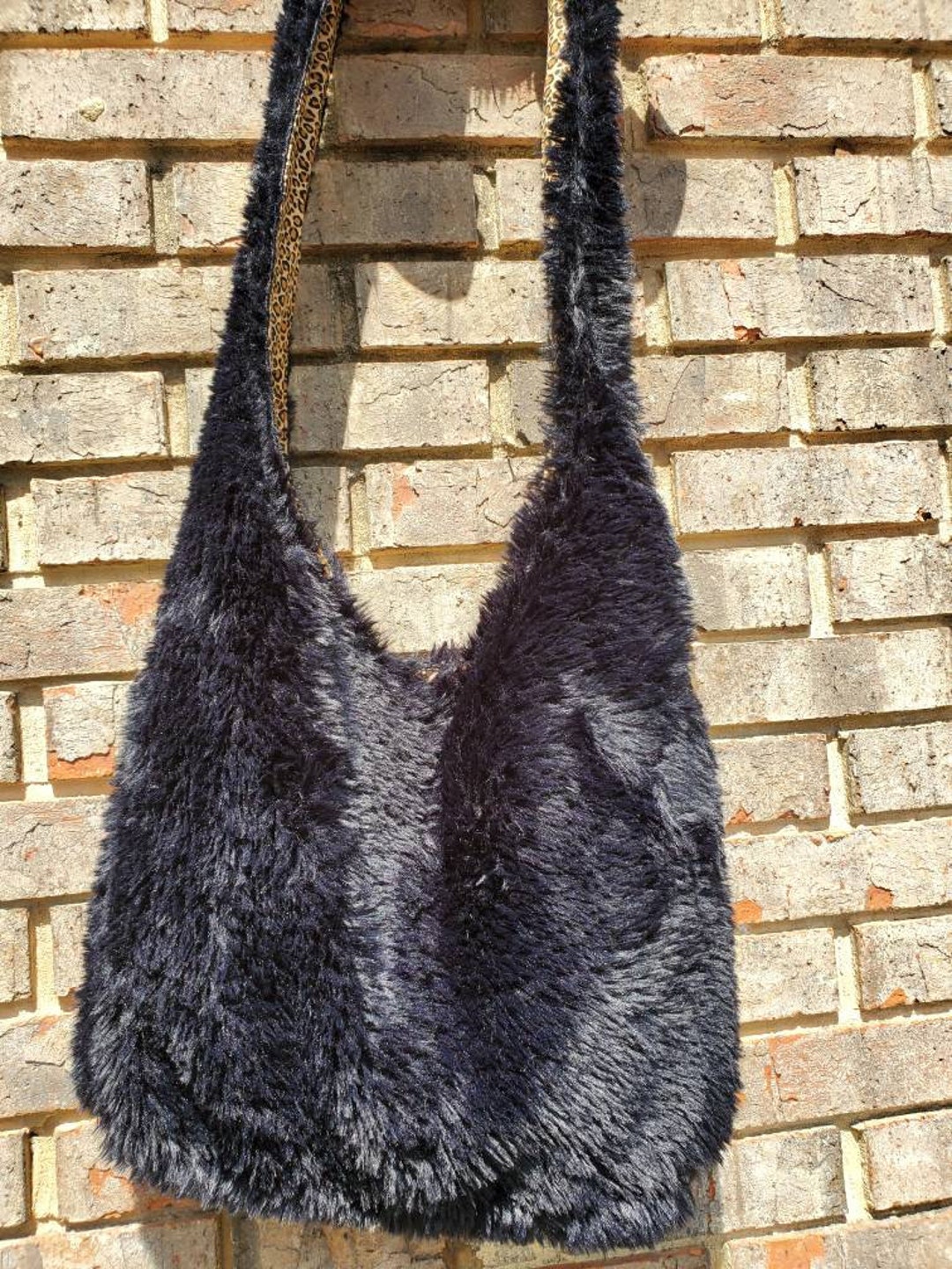 Fur sling bag sale