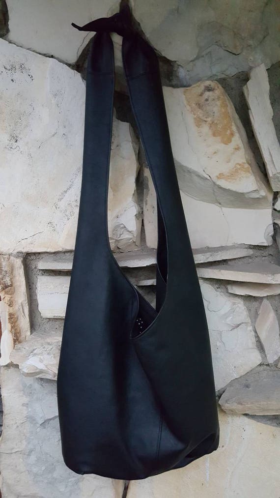 Soft Vegan Leather Knotted Hobo Bag, Knotted Hobo Bag, Black Faux Bag,  Black Hobo Bag, Black Faux Leather Handbag, Black Knotted Tote - Etsy