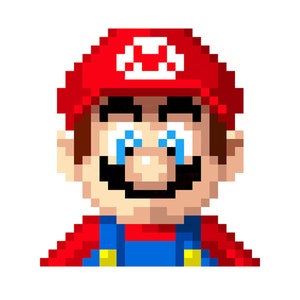 Mario Pixel Quilt Pattern - PDF Download