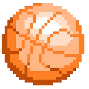 Basketball Pixel Quilt Pattern - PDF Download