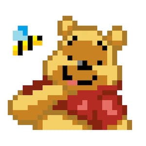 Winnie the Pooh Pixel Quilt Pattern - Scarica PDF