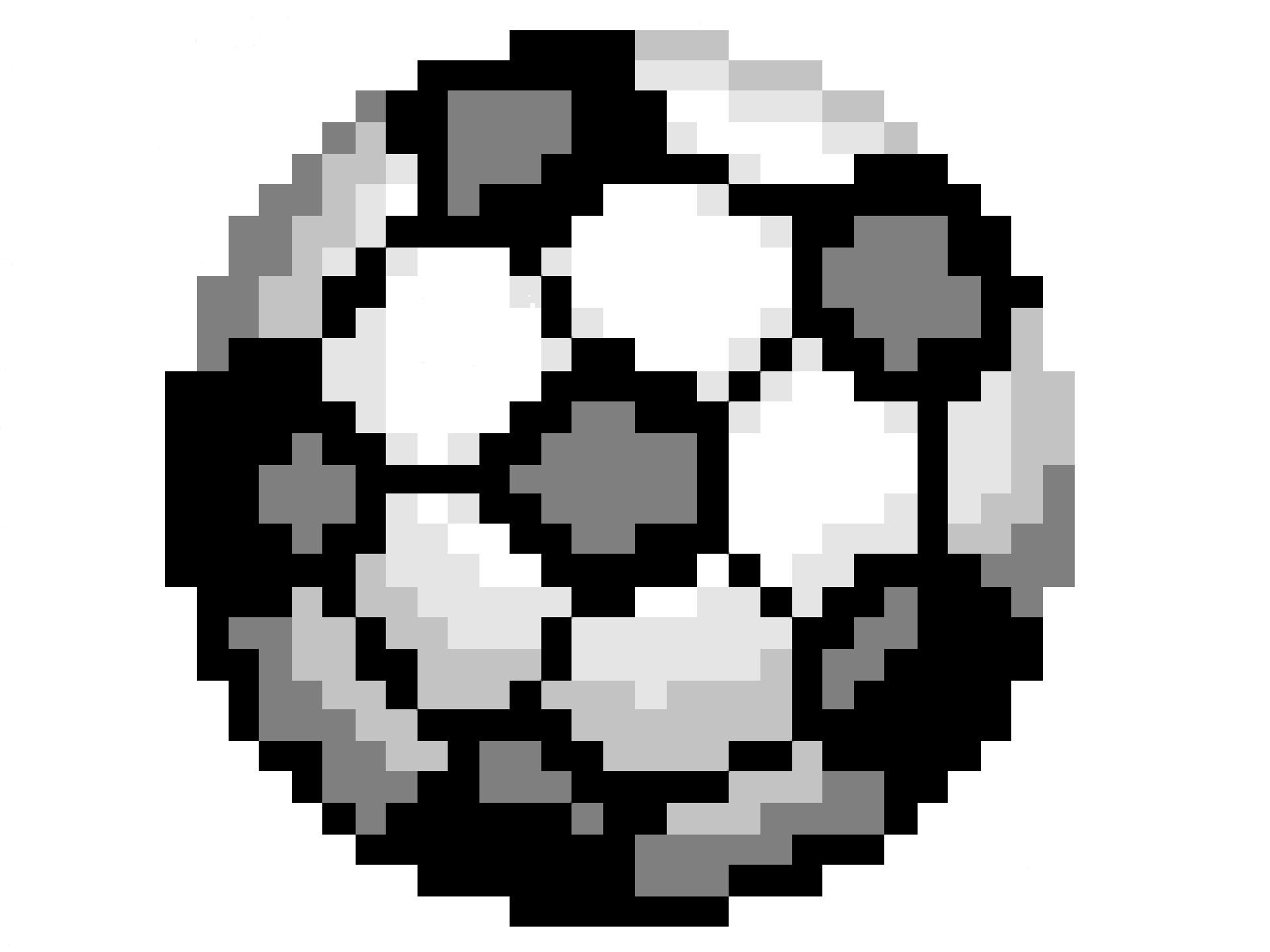 Soccer Ball Easy 4 Color Pattern Quilt Top Pattern, Pixel Quilt Pattern