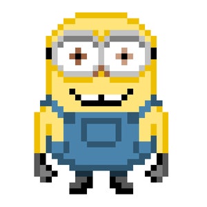 Minion Pixel Quilt Pattern - PDF Download