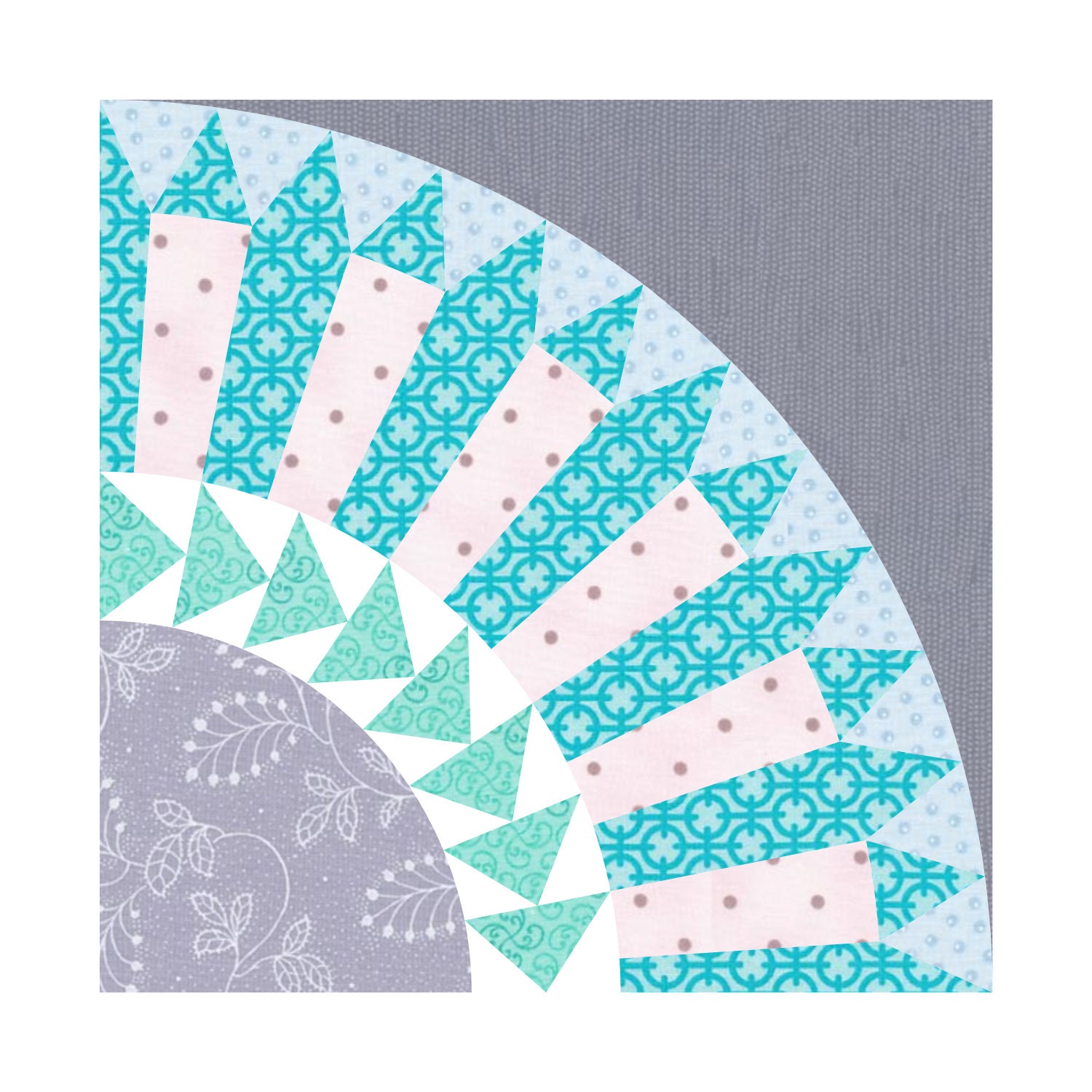 NEW YORK BEAUTY Quilt Pattern Instant Download Paper Pieced Pattern