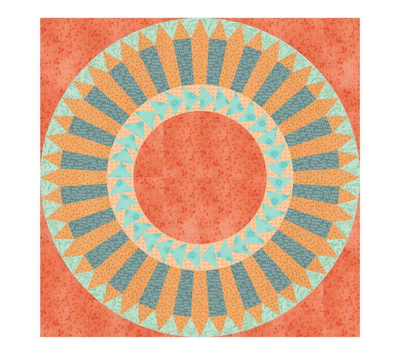 NEW YORK BEAUTY Quilt Pattern Instant Download Paper Pieced Pattern ...