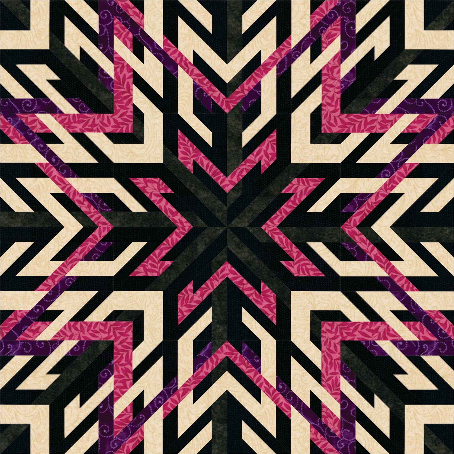 WOVEN STAR Quilt PATTERN Quilt Block Pattern Instant Download Etsy