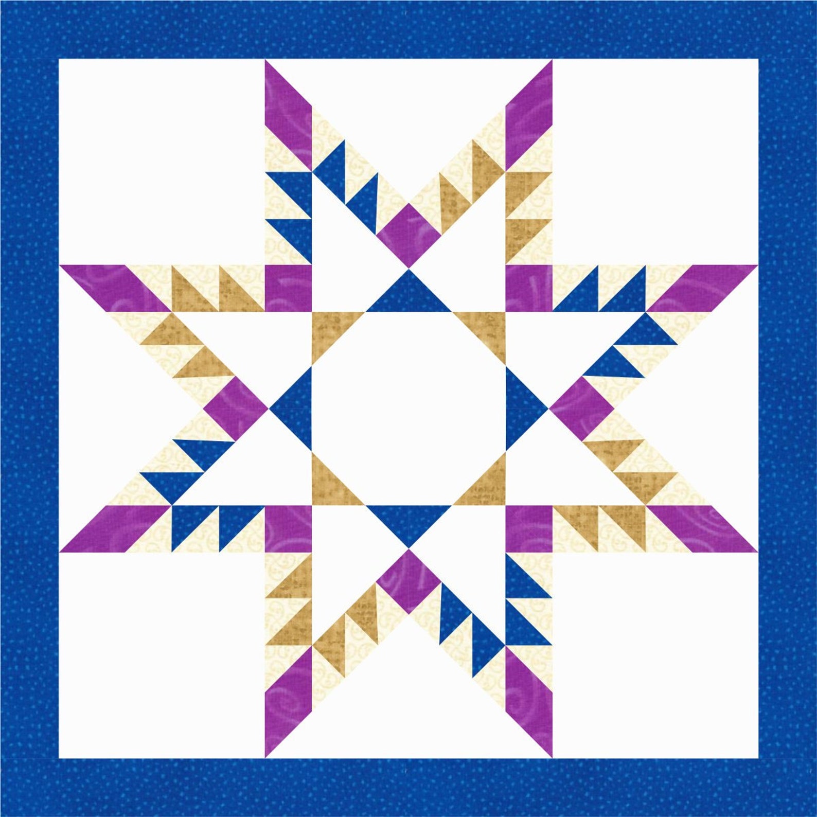 FEATHERED STAR Quilt Block Pattern Instant Download Paper Etsy