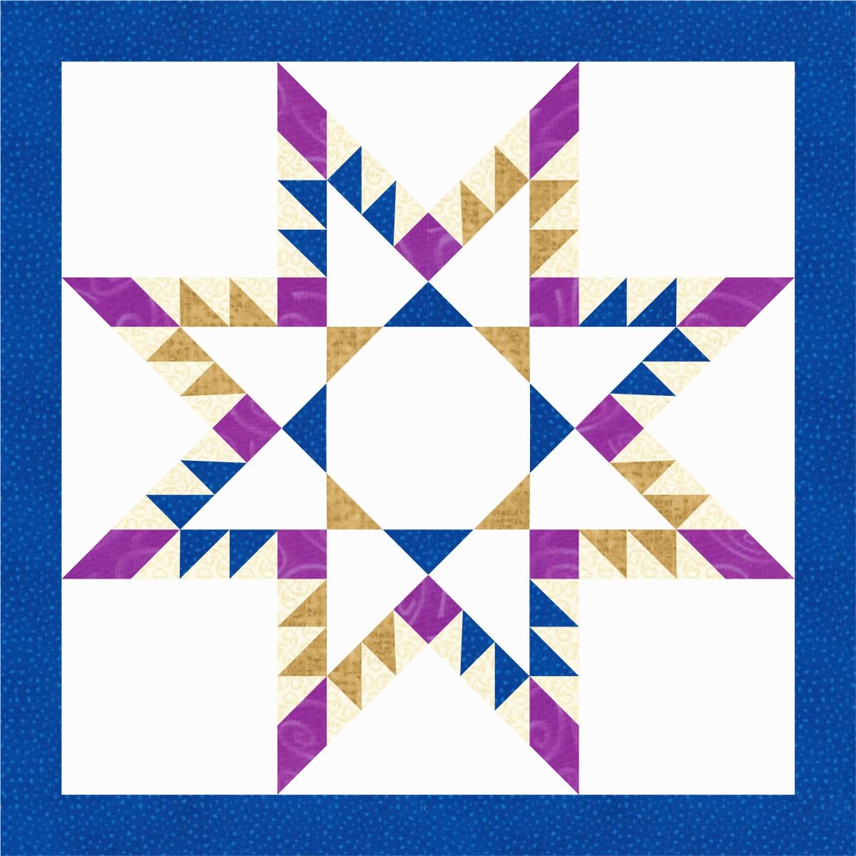 FEATHERED STAR Quilt Block Pattern Instant Download Paper Etsy