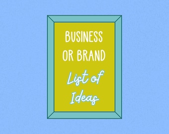 Custom Business Name Ideas: Personalized Brand Naming Service