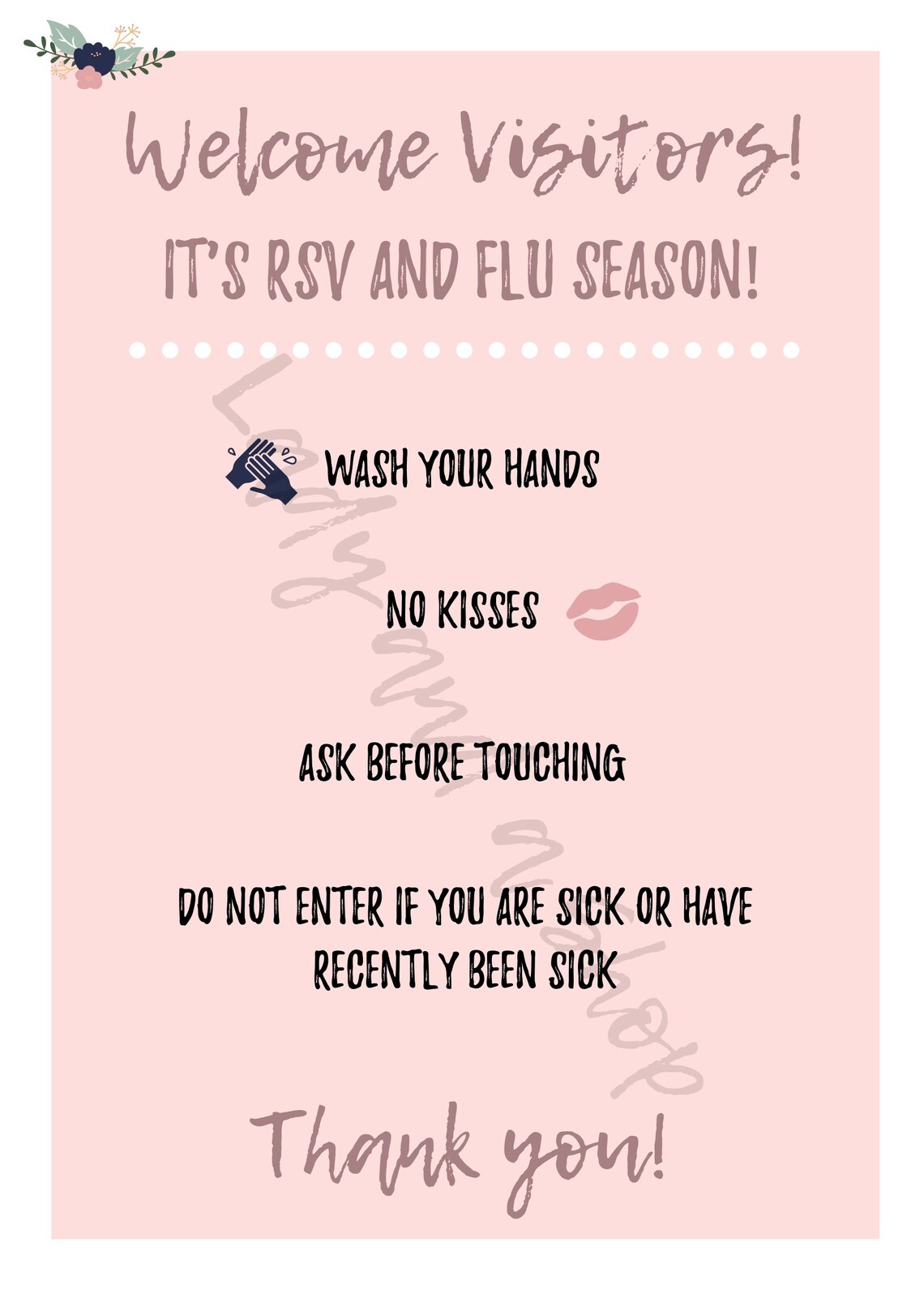 Baby Birth Hospital Visitor Rules, Newborn Baby Visitor Rules, New Baby