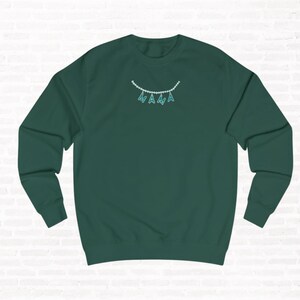 Mama Necklace Graphic Sweatshirt - Minimalist Mom Crewneck