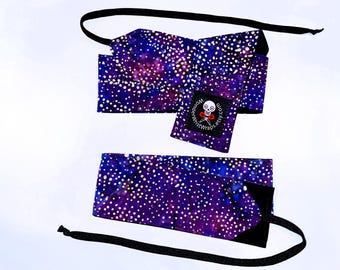 Yellow Dots Batik, Wrist Wraps, WOD, Wrist Wraps Weightlifting, Purple