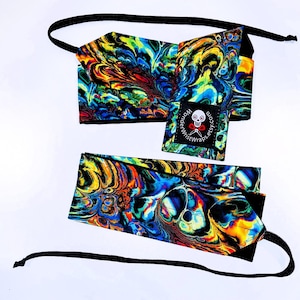 Rainbow Oil Slick Wrist Wraps, WOD, Weightlifting, Athletic