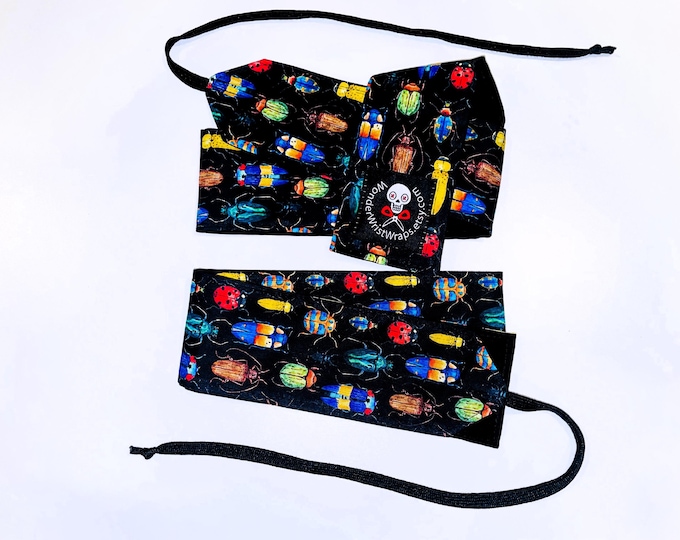 Beetle Wrist Wraps, WOD, Weightlifting, Athletic, Bug Insect