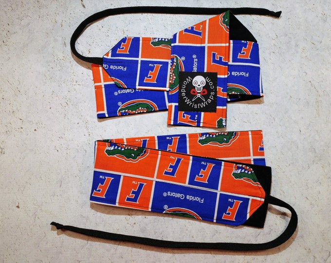 Gators UF Wrist Wraps, WOD, Weightlifting, Athletic, University of Florida, Florida