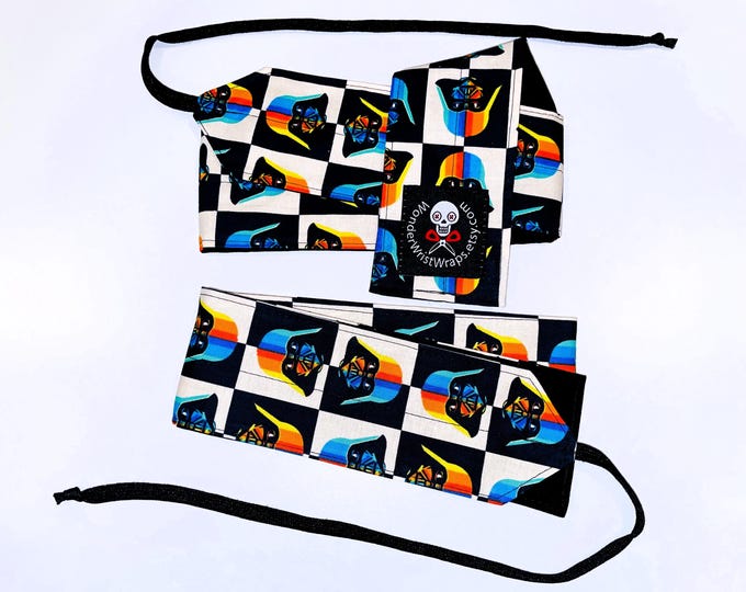 Darth Vader, Wrist Wraps, WOD, Weightlifting, Athletic, Star Wars