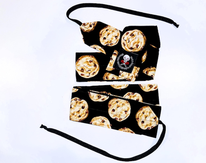 Cookie Wrist Wraps, Chocolate Chip, Snack, WOD, Weightlifting, Athletic Pole Fitness