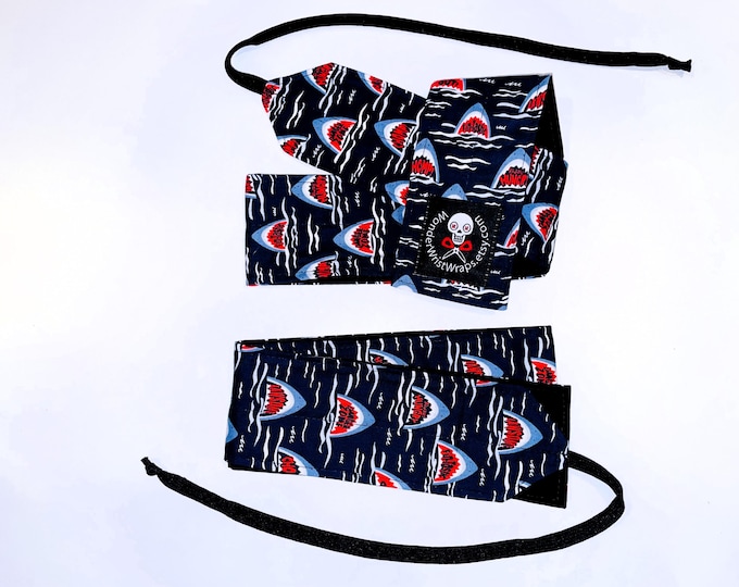 Sharks Jaws Wrist Wraps, WOD, Weightlifting, Athletic