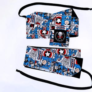 Captain America Wrist Wraps, WOD, Weightlifting, Athletic