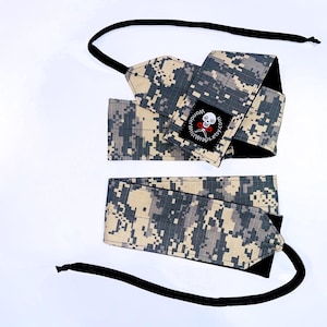 Digital Desert Camo, Rip Stop, Wrist Wrap, WOD, Weightlifting, Athletic