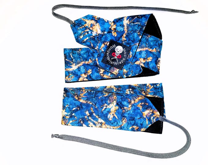 Dinosaur, Wrist Wraps, WOD, Weightlifting, Athletic Fossil, Dino