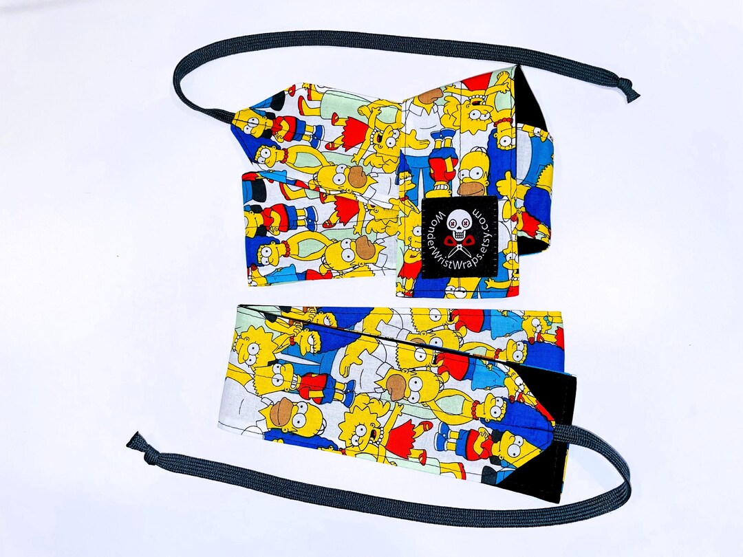 Simpson Mini Wrap Simpsons Wrist Wraps, WOD, Weightlifting, Athletic, Cartoon - Etsy ...