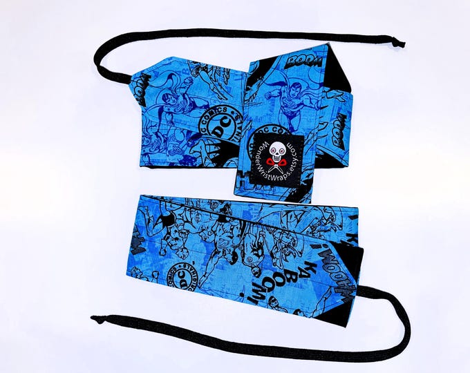 DC Comic Wrist Wraps, WOD, Weightlifting, Athletic, DC Comics, Super Hero