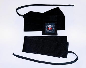 Black Wrist Wraps, WOD, Weightlifting, Athletic