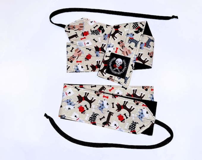 Dog Wrist Wraps, WOD, Weightlifting, Athletic Puppy, Doggo,