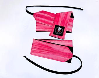 Pink Tie Dye Wrist Wraps, WOD, Wrist Wraps Weightlifting,