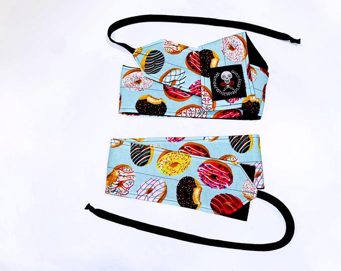 Donut Wrist Wraps, Snack, WOD, Weightlifting, Athletic Pole Fitness