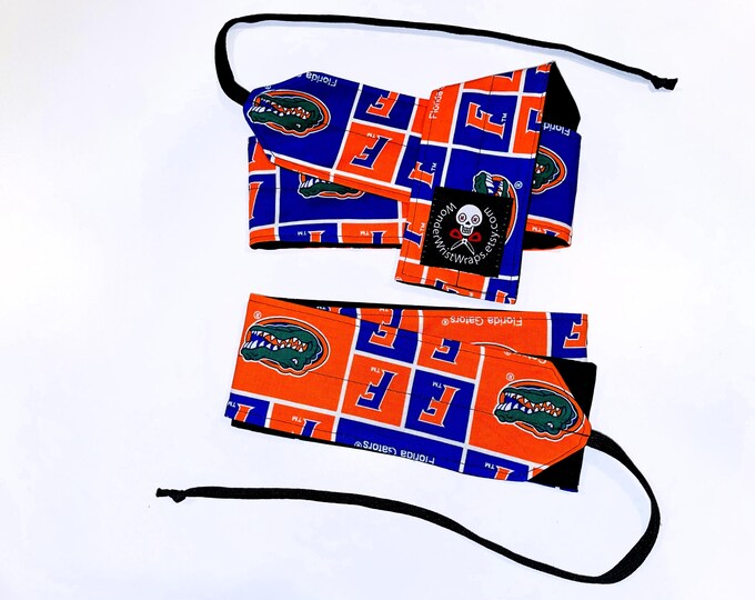 Gators UF Wrist Wraps, WOD, Weightlifting, Athletic, University of Florida, Florida