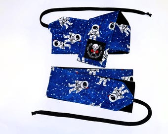 Astronaut Space Galaxy, Wrist Wrap, WOD, Weightlifting, Athletic