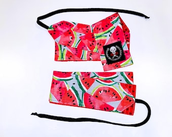 Watermelon Wrist Wraps, WOD, Weightlifting, Athletic, Fruit, Summer, Bright