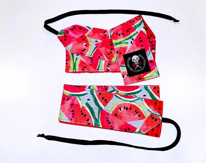 Watermelon Wrist Wraps, WOD, Weightlifting, Athletic, Fruit, Summer, Bright