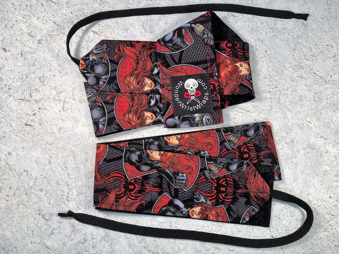 Black Widow Wrist Wraps WOD Weightlifting Athletic Super Etsy