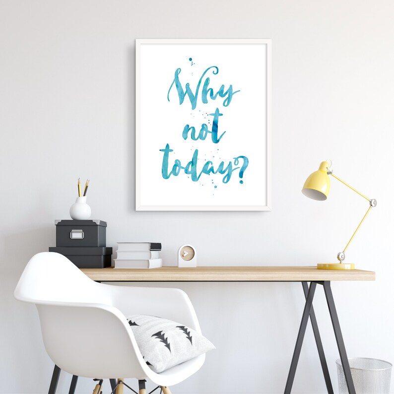 Printable Inspirational Art Office Decor Typography Print Etsy